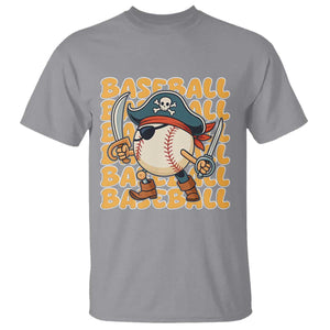 Funny Pirate Baseball T Shirt Sport Lover Gift TS12 Sport Gray Print Your Wear