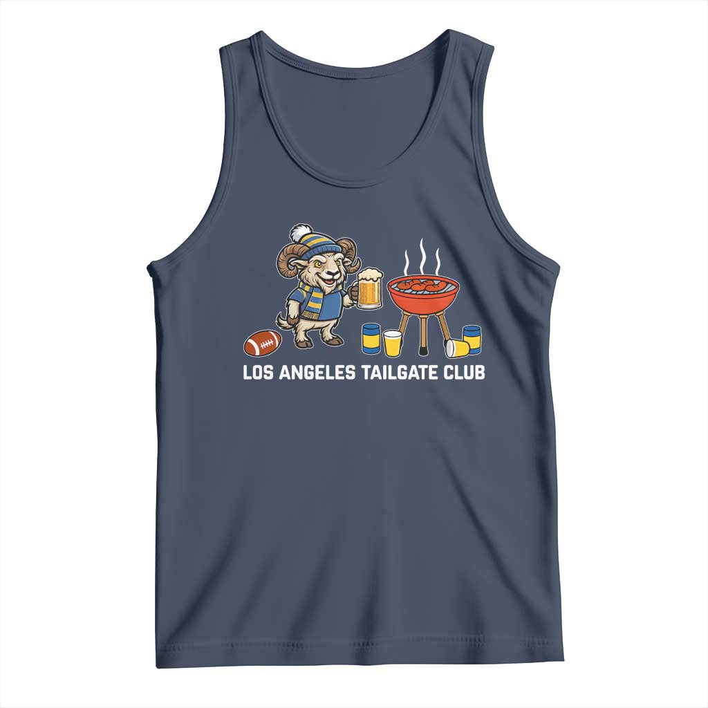 Funny Los Angeles Tailgate Club Tank Top Game Day BBQ Ram Fan TS12 Navy Print Your Wear