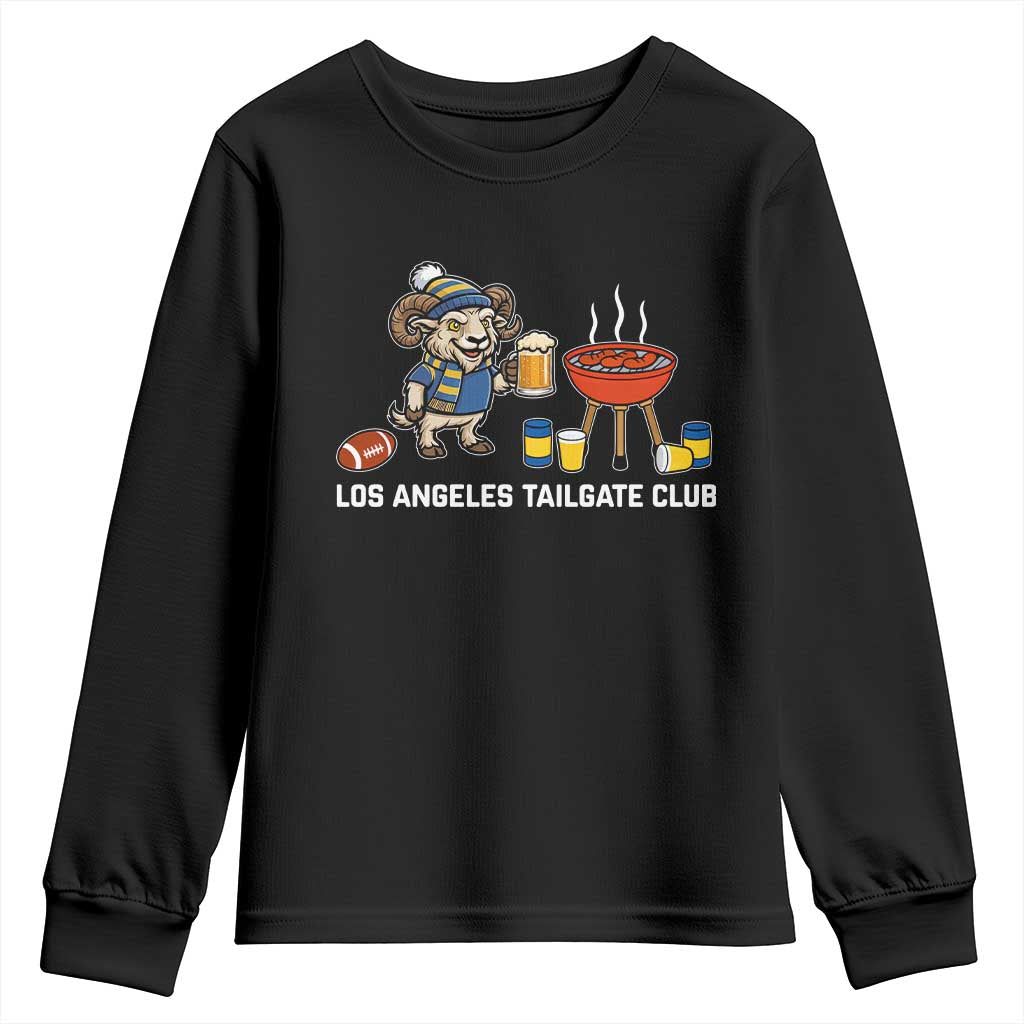 Funny Los Angeles Tailgate Club Youth Sweatshirt Game Day BBQ Ram Fan TS12 Black Print Your Wear
