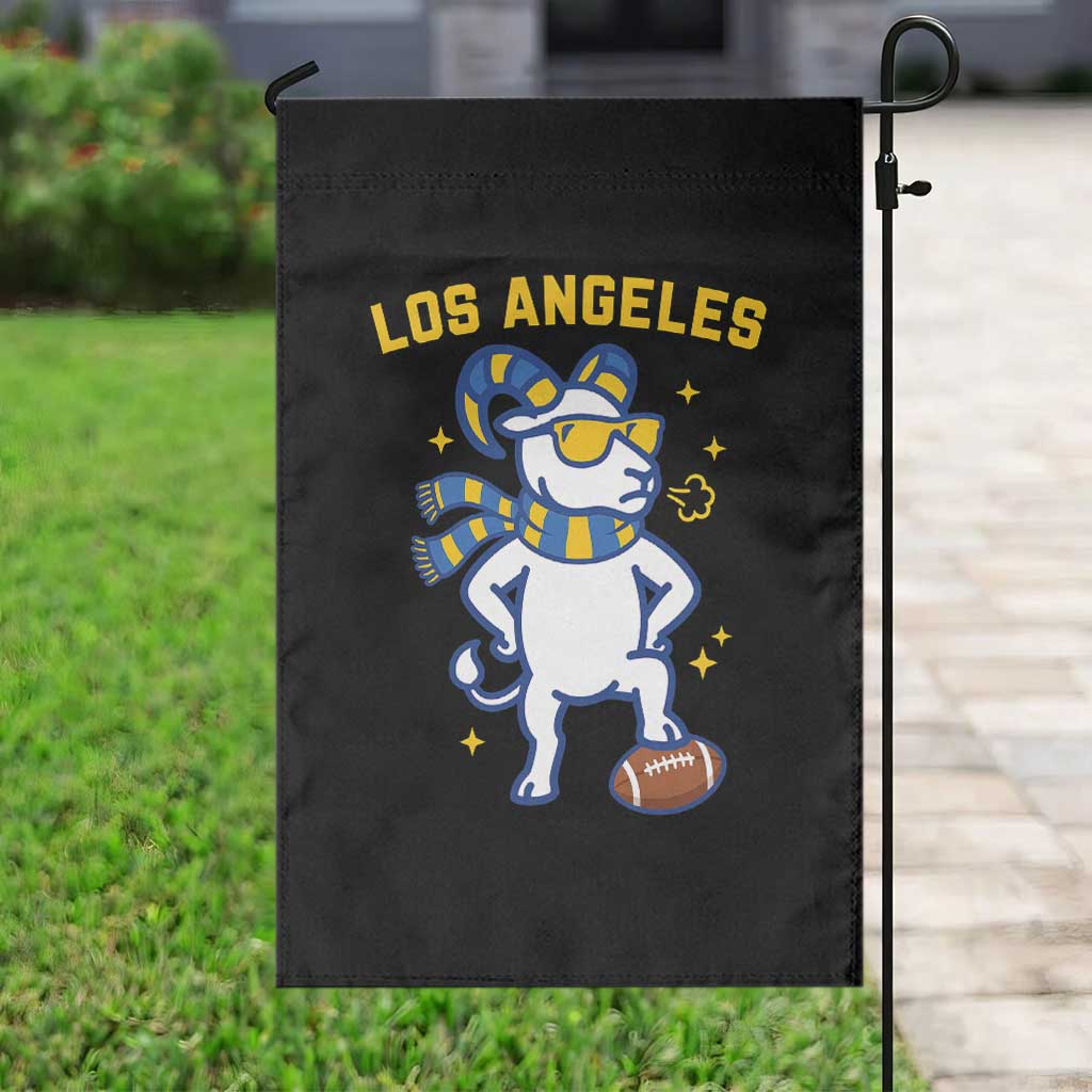 Cool Ram Football Fan Garden Flag Royal Blue And Gold Pride TS12 Print Your Wear