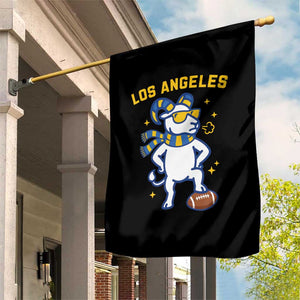 Cool Ram Football Fan Garden Flag Royal Blue And Gold Pride TS12 Print Your Wear