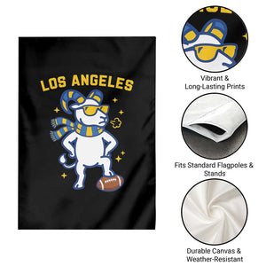 Cool Ram Football Fan Garden Flag Royal Blue And Gold Pride TS12 Print Your Wear