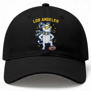 Cool Ram Football Fan Baseball Cap Royal Blue And Gold Pride TS12 Print Your Wear
