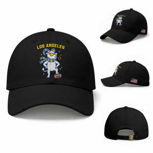 Cool Ram Football Fan Baseball Cap Royal Blue And Gold Pride TS12 Baseball Cap Universal Fit Black Print Your Wear