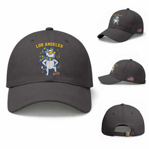 Cool Ram Football Fan Baseball Cap Royal Blue And Gold Pride TS12 Baseball Cap Universal Fit Dark Gray Print Your Wear