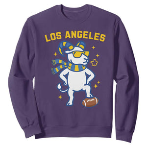 Cool Ram Football Fan Sweatshirt Royal Blue And Gold Pride TS12 Purple Print Your Wear