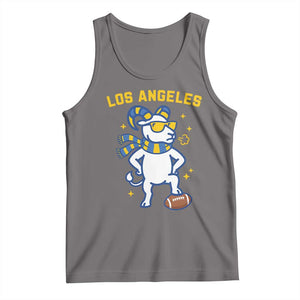Cool Ram Football Fan Tank Top Royal Blue And Gold Pride TS12 Deep Heather Print Your Wear