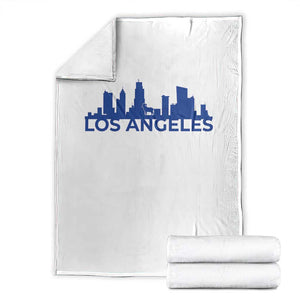 Vintage Los Angeles Skyline Ram Fan Throw Blanket Football Lover Gift TS12 White Print Your Wear