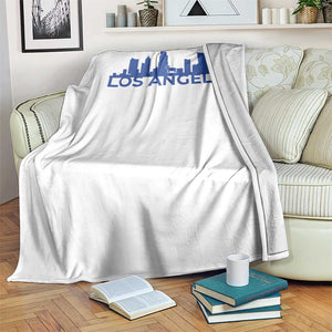 Vintage Los Angeles Skyline Ram Fan Throw Blanket Football Lover Gift TS12 Print Your Wear