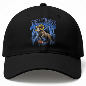 Gothic Lightning Ram Skull Baseball Cap Game Day Sports Fan Gift TS12 Print Your Wear