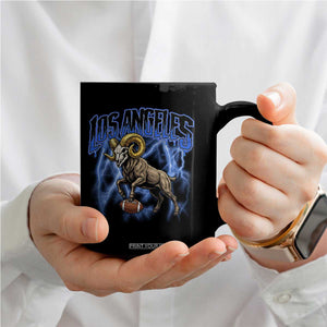 Gothic Lightning Ram Skull Coffee Mug Game Day Sports Fan Gift TS12 Print Your Wear