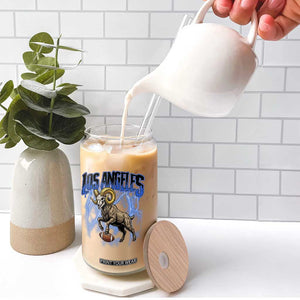 Gothic Lightning Ram Skull Glass Can Game Day Sports Fan Gift TS12 Print Your Wear