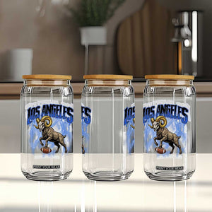 Gothic Lightning Ram Skull Glass Can Game Day Sports Fan Gift TS12 Print Your Wear