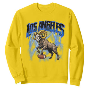 Gothic Lightning Ram Skull Sweatshirt Game Day Sports Fan Gift TS12 Daisy Print Your Wear