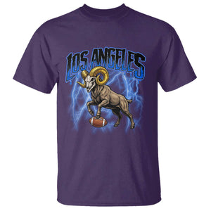 Gothic Lightning Ram Skull T Shirt Game Day Sports Fan Gift TS12 Purple Print Your Wear