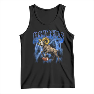 Gothic Lightning Ram Skull Tank Top Game Day Sports Fan Gift TS12 Black Print Your Wear