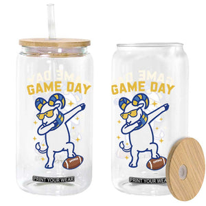 Funny Dabbing Ram Glass Can Los Angeles Sports Fan Gift TS12 Print Your Wear