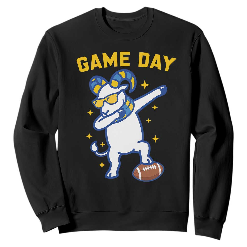 Funny Dabbing Ram Sweatshirt Los Angeles Sports Fan Gift TS12 Black Print Your Wear