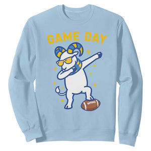 Funny Dabbing Ram Sweatshirt Los Angeles Sports Fan Gift TS12 Light Blue Print Your Wear