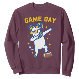 Funny Dabbing Ram Sweatshirt Los Angeles Sports Fan Gift TS12 Maroon Print Your Wear