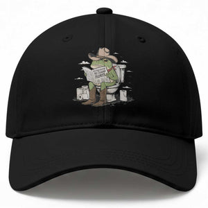Funny Cowboy Frog Baseball Cap Not Now Partner My Tummy Hurts TS12 Print Your Wear