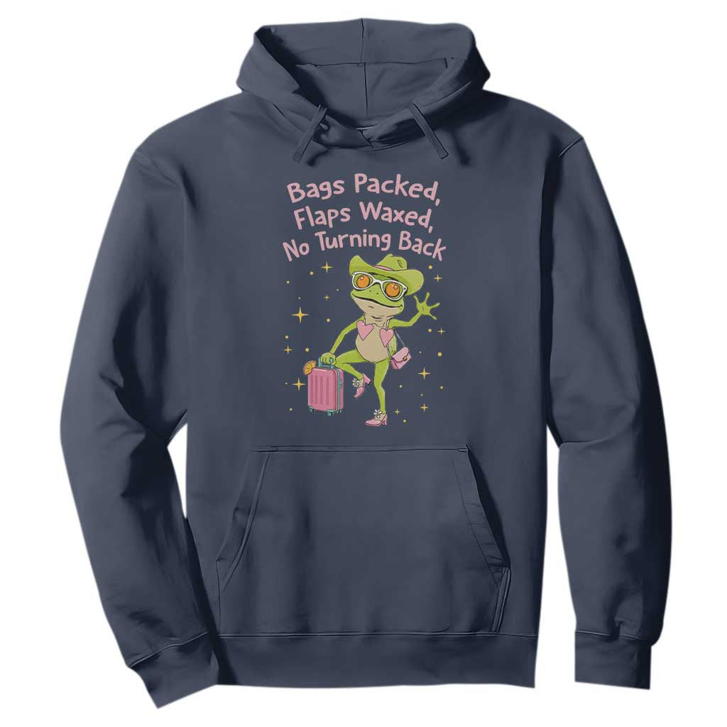 Funny Girls Trip Frog Hoodie Bags Packed Flaps Waxed TS12 Navy Print Your Wear