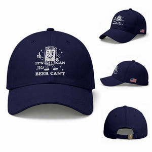 Funny Drinking Lover Baseball Cap It Is Can Not Beer Can Not TS12 Baseball Cap Universal Fit Dark Blue Print Your Wear