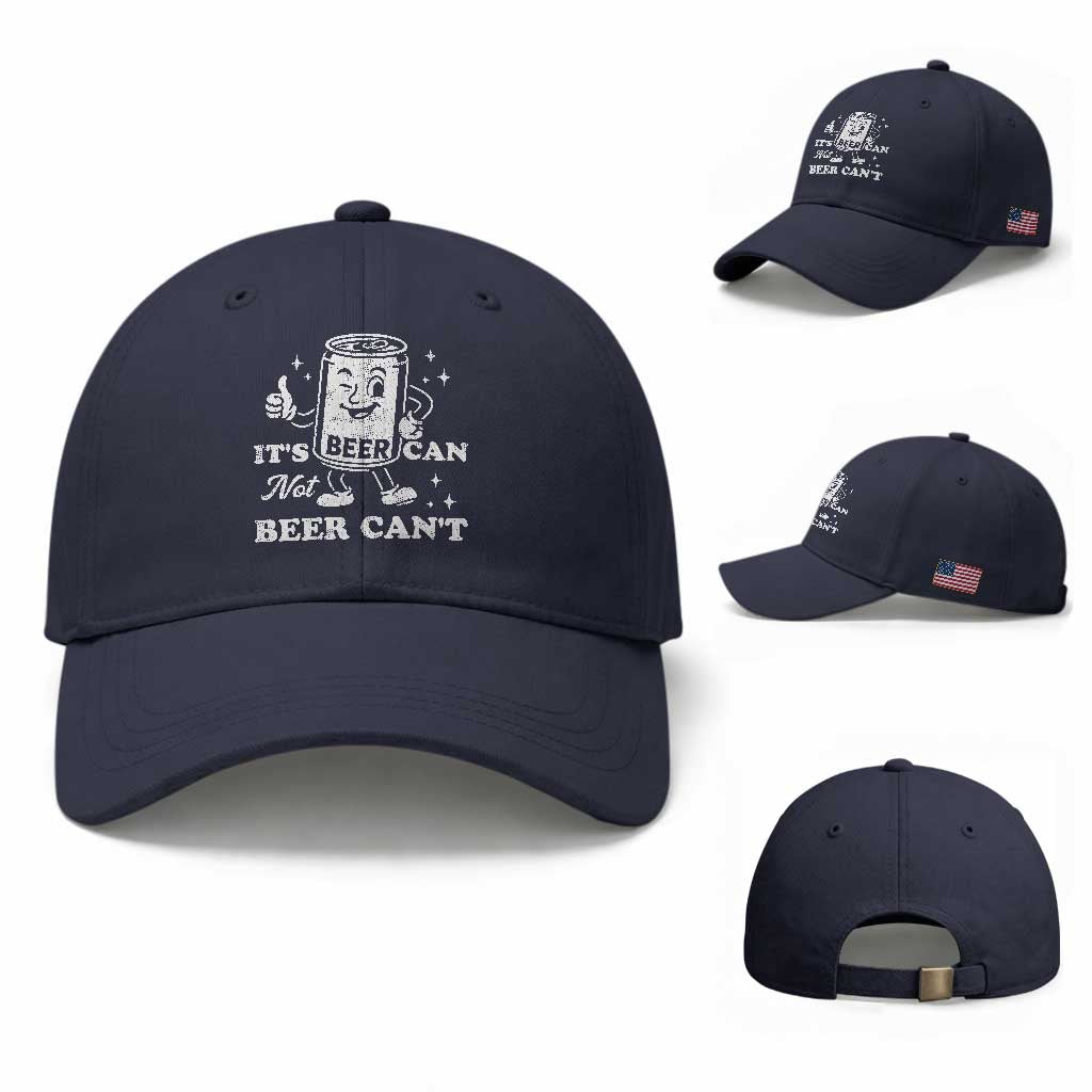 Funny Drinking Lover Baseball Cap It Is Can Not Beer Can Not TS12 Baseball Cap Universal Fit Navy Print Your Wear