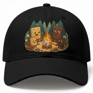 Funny Smores Camping Baseball Cap Marshmallow Chocolate Fire TS12 Print Your Wear