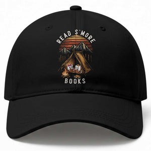 Book Lover Gift Baseball Cap Read Smore Books Camping Humor TS12 Print Your Wear