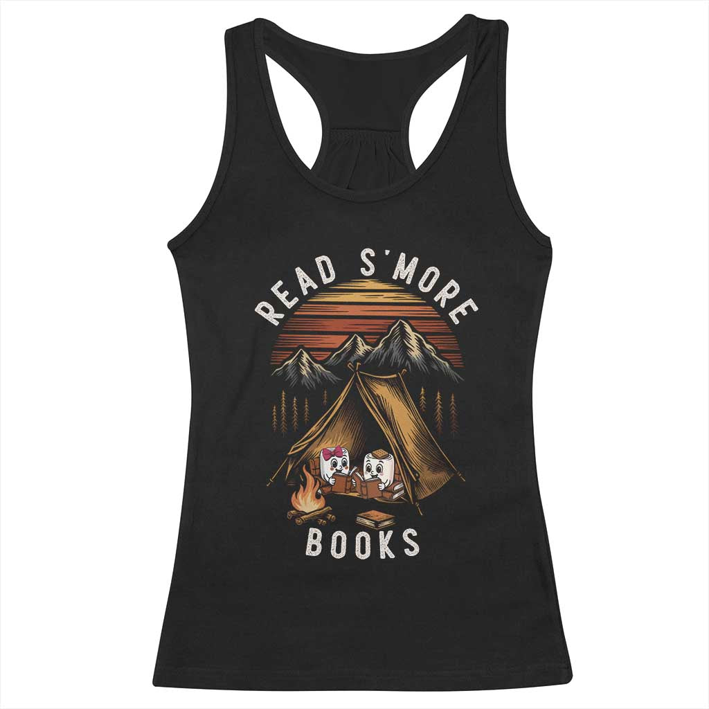 Book Lover Gift Racerback Tank Top Read Smore Books Camping Humor TS12 Black Print Your Wear