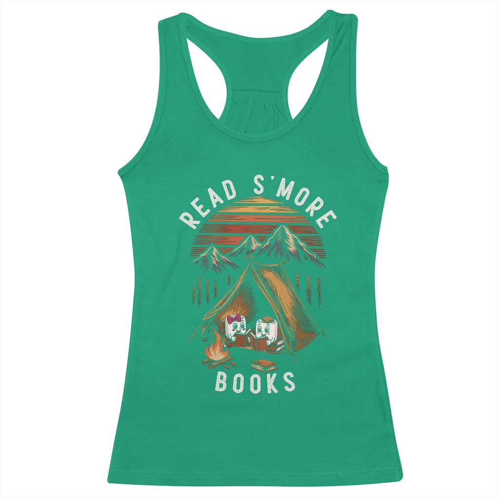 Book Lover Gift Racerback Tank Top Read Smore Books Camping Humor TS12 Irish Green Print Your Wear