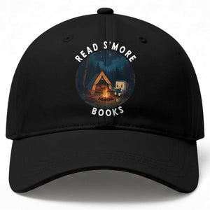 Camping Lover Baseball Cap Read Smore Books Funny Smores TS12 Print Your Wear
