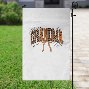 Halloween Grandma Garden Flag Funny Spooky Coquette Bow Autumn Party Gift