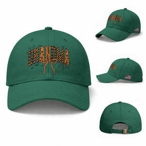 Halloween Grandma Baseball Cap Funny Spooky Coquette Bow Autumn Party Gift