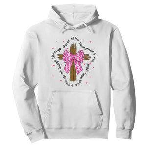 Christian Breast Cancer Support Hoodie I Can Do All Things Through Christ