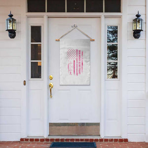 Patriotic Breast Cancer Support Warrior Gift Garden Flag Her Fight My Fight