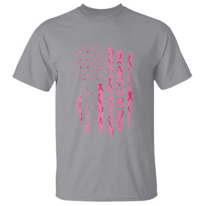 Patriotic Breast Cancer Support Warrior Gift T Shirt Her Fight My Fight