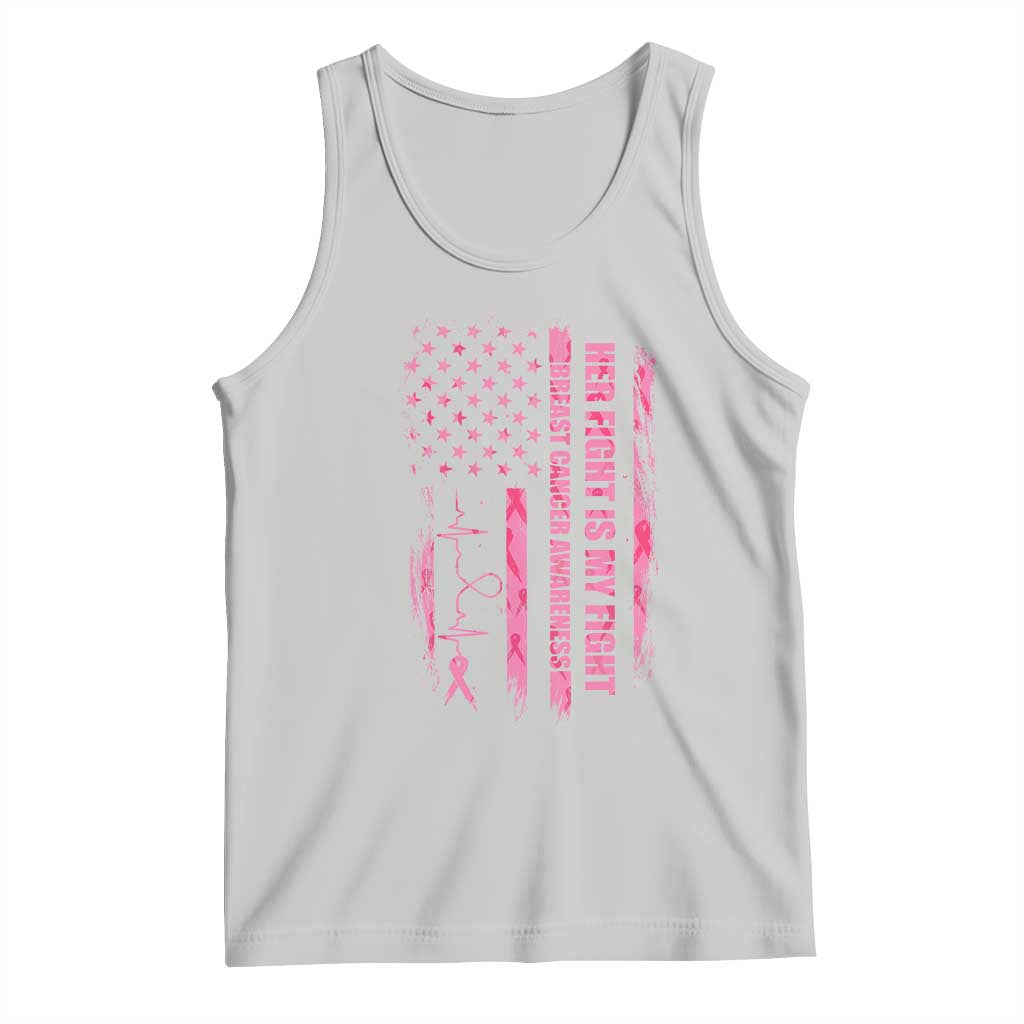 Patriotic Breast Cancer Support Warrior Gift Tank Top Her Fight My Fight