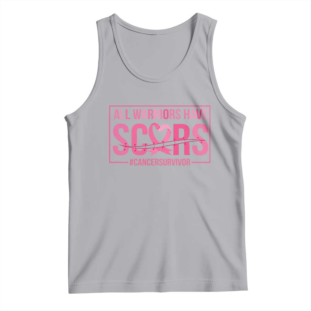 Breast Cancer Fighter Support Tank Top All Warriors Have Scars