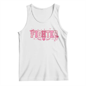 Breast Cancer Fighter Support Tank Top Pink Coquette Bow Ribbon Strength