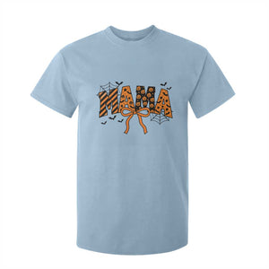 Halloween Mama T Shirt For Kid Funny Spooky Coquette Bow Autumn Party