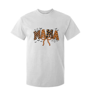 Halloween Mama T Shirt For Kid Funny Spooky Coquette Bow Autumn Party