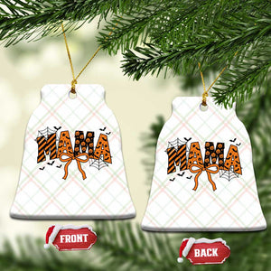 Halloween Mama Ceramic Ornament Funny Spooky Coquette Bow Autumn Party