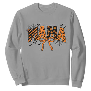 Halloween Mama Sweatshirt Funny Spooky Coquette Bow Autumn Party