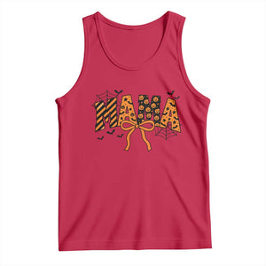 Halloween Mama Tank Top Funny Spooky Coquette Bow Autumn Party