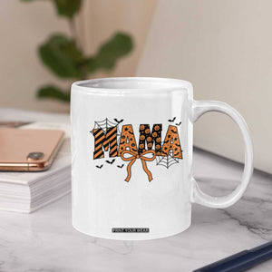 Halloween Mama Coffee Mug Funny Spooky Coquette Bow Autumn Party