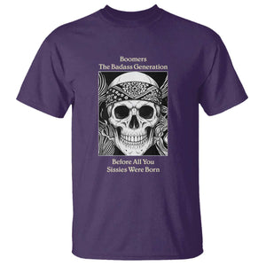 Baby Boomers Generation T Shirt Retro Badass Quote Gift TS12 Purple Print Your Wear