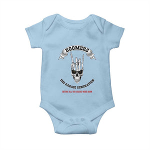 Baby Boomers The Badass Generation Funny Quote Gift Baby Onesie TS12 Light Blue Print Your Wear