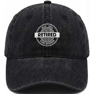 Funny Retired Baby Boomer Generation Gift Washed Cotton Baseball Cap TS12 Print Your Wear
